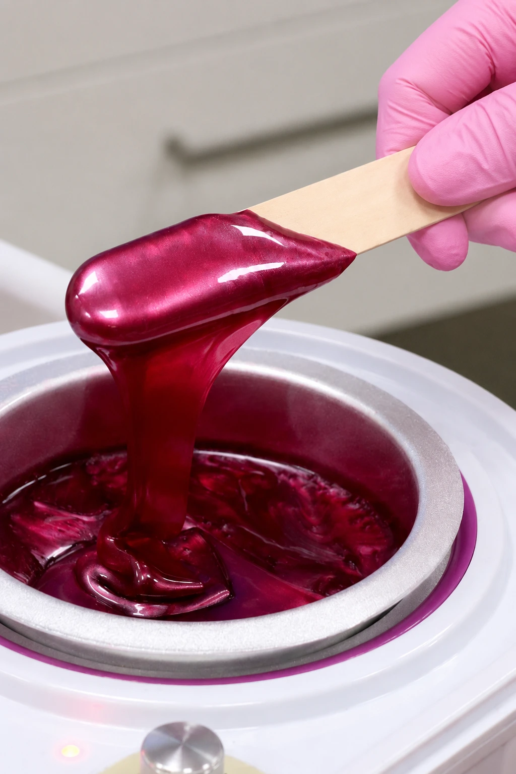 Rich hard wax prepared for precise hair removal treatments