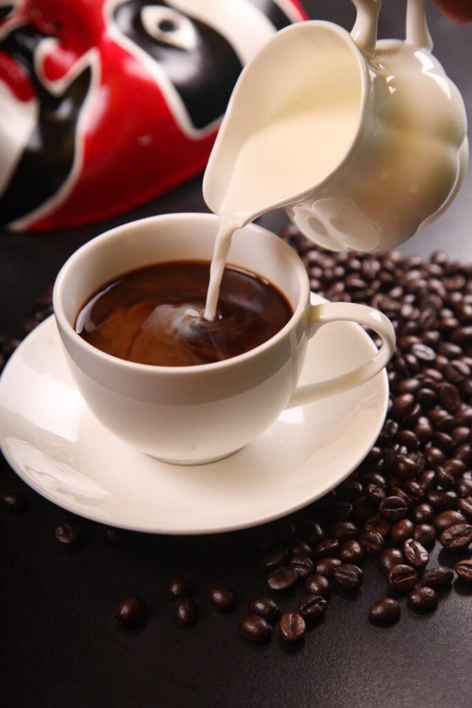 Coffee and water before a professional waxing appointment.