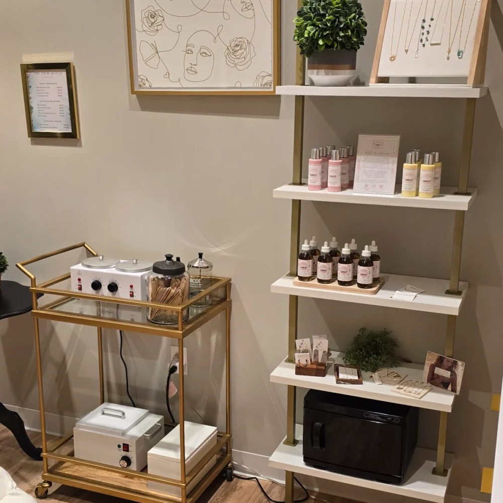 Clean and welcoming waxing studio designed for client comfort